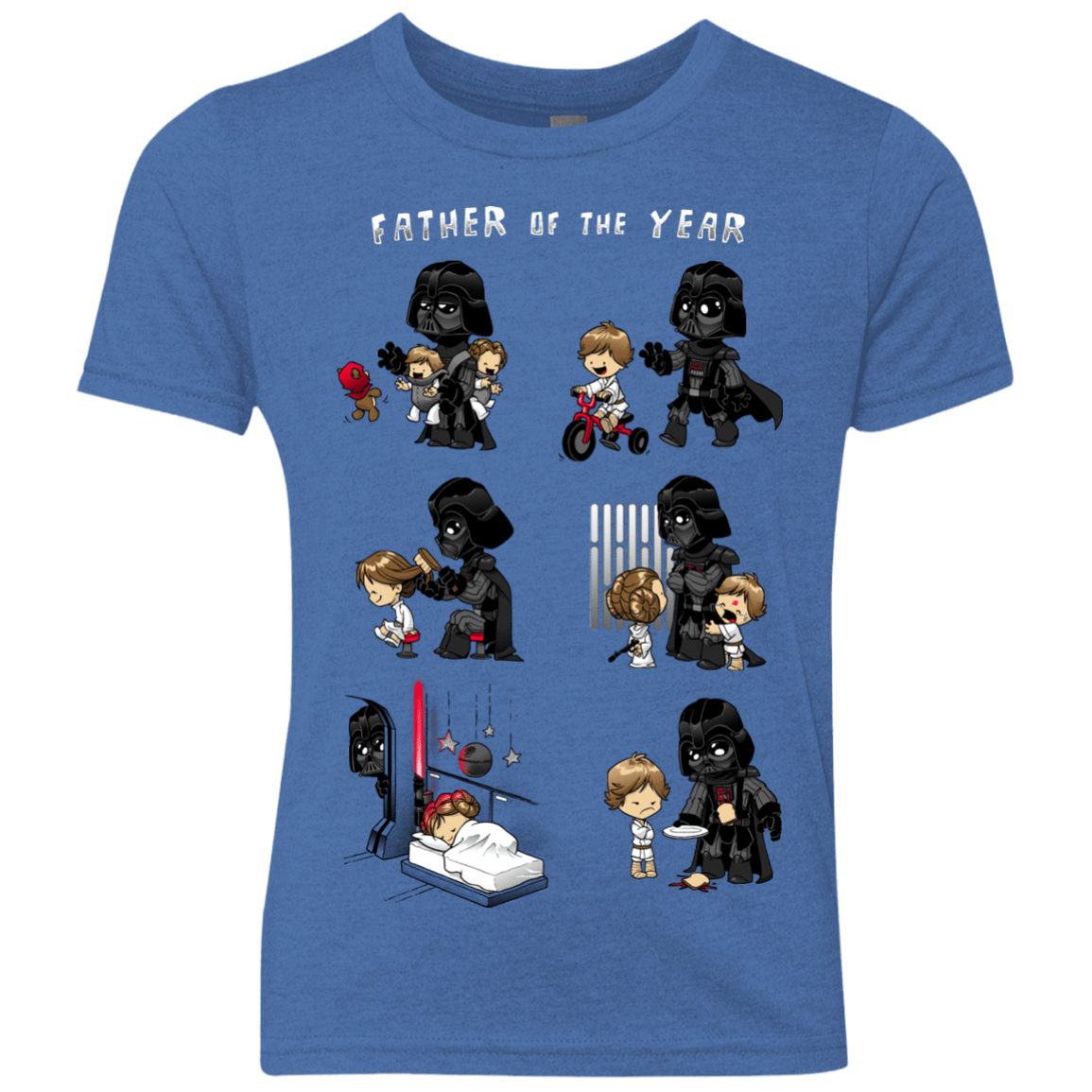 T-Shirts Vintage Royal / YXS Father of the year Youth Triblend T-Shirt