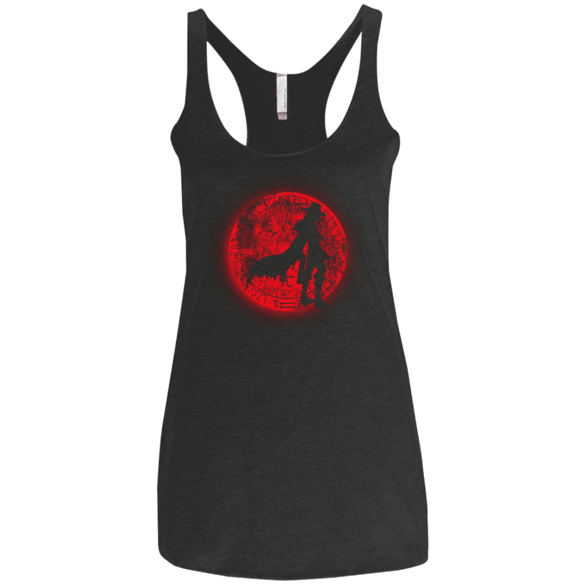 Fear Him Women's Triblend Racerback Tank