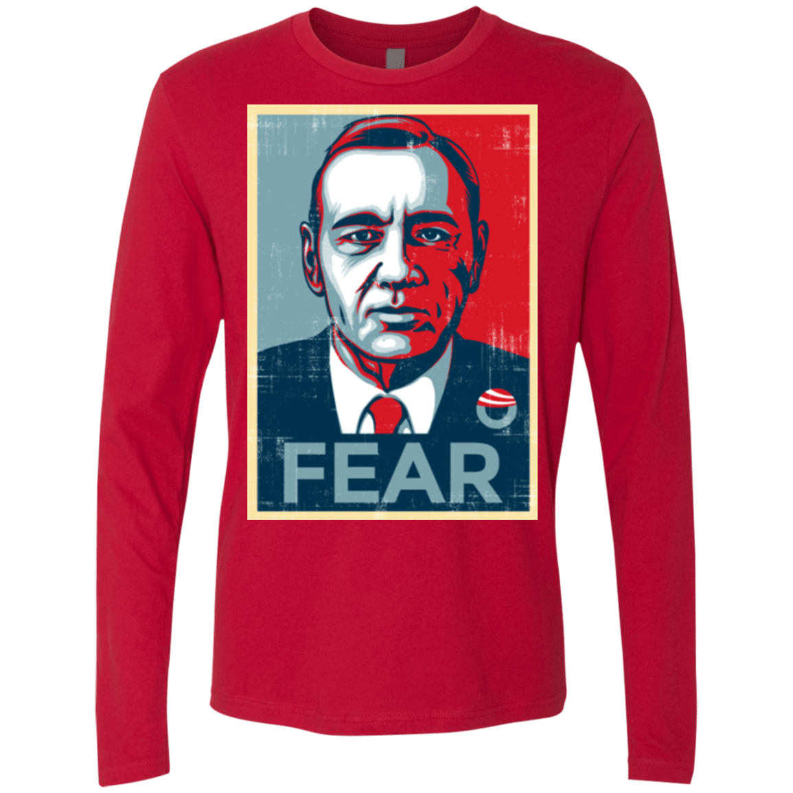 T-Shirts Red / Small fear Men's Premium Long Sleeve
