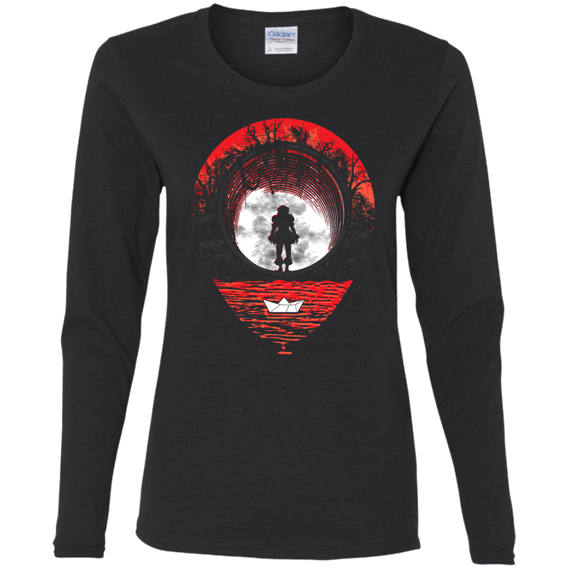 T-Shirts Black / S Fear The Clown Women's Long Sleeve T-Shirt