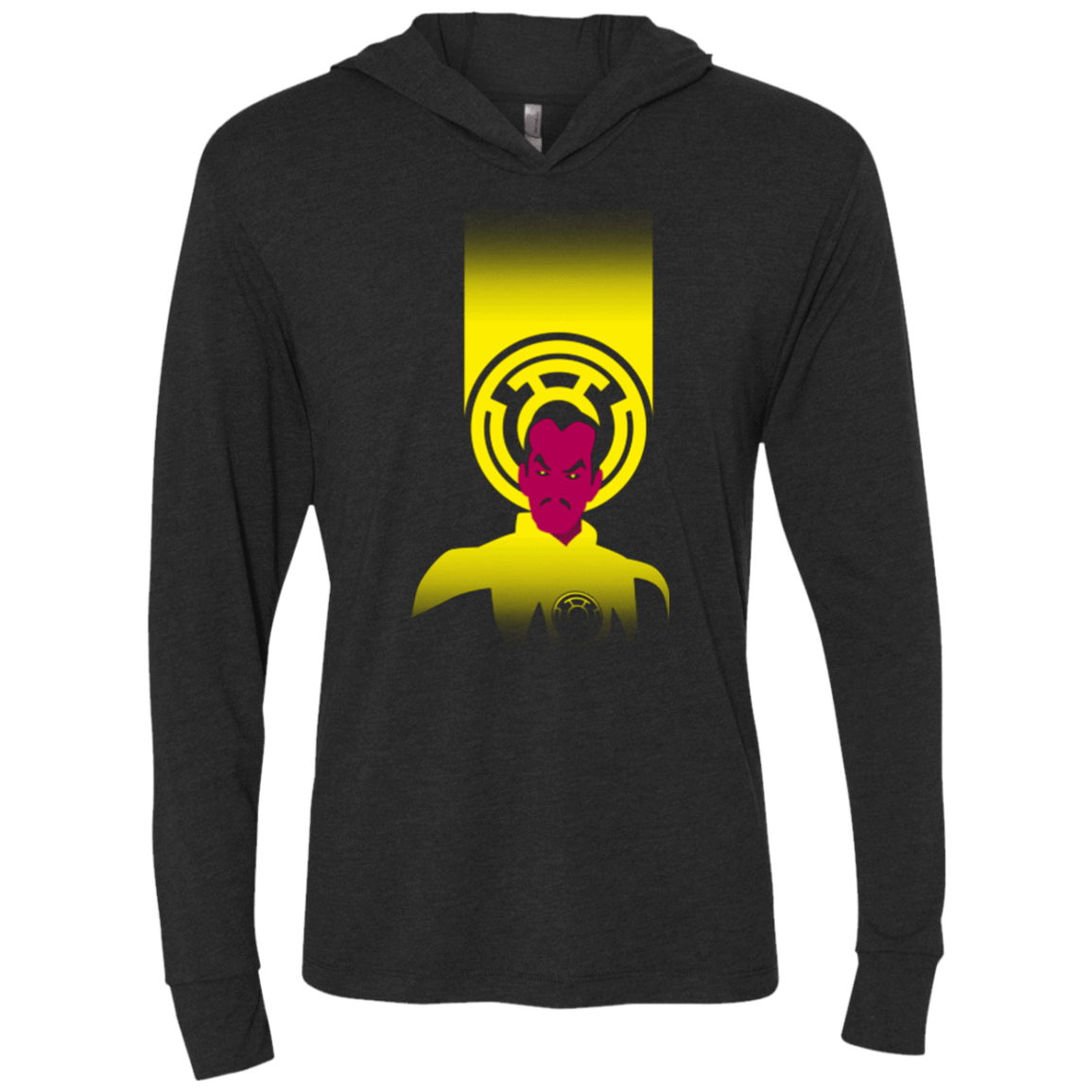 T-Shirts Vintage Black / X-Small Fear Triblend Long Sleeve Hoodie Tee