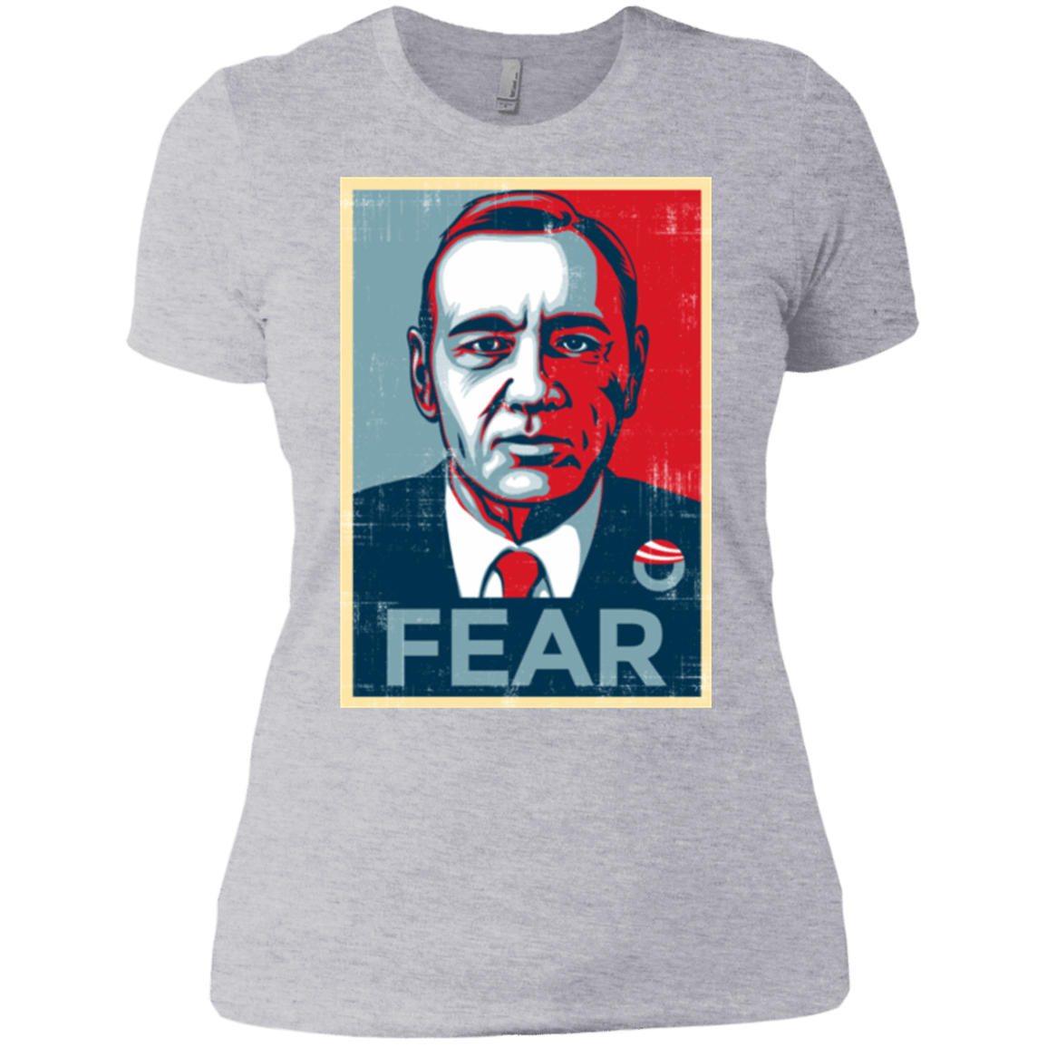 T-Shirts Heather Grey / X-Small fear Women's Premium T-Shirt