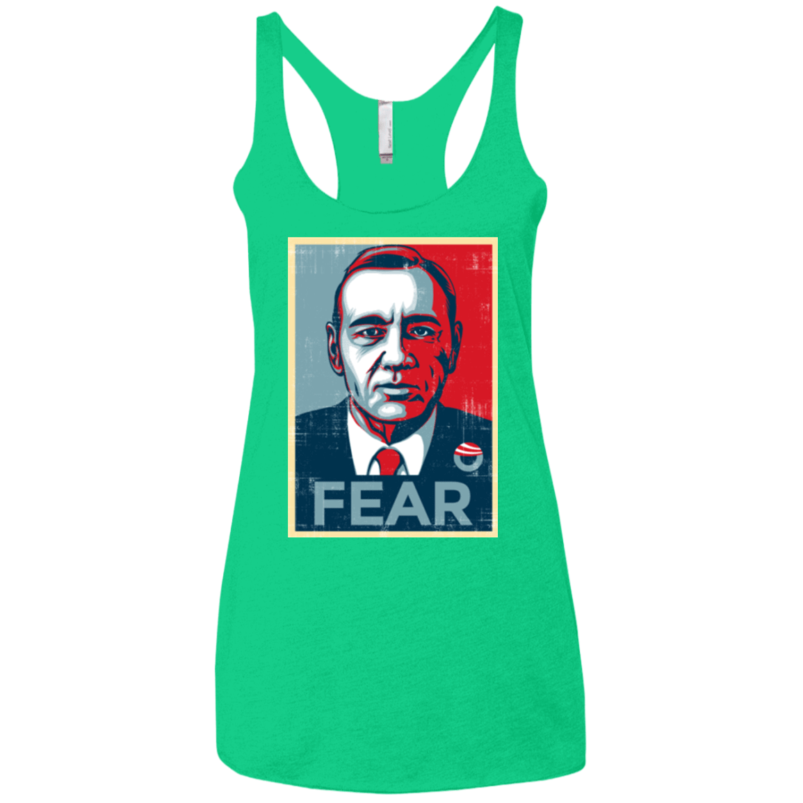 T-Shirts Envy / X-Small fear Women's Triblend Racerback Tank
