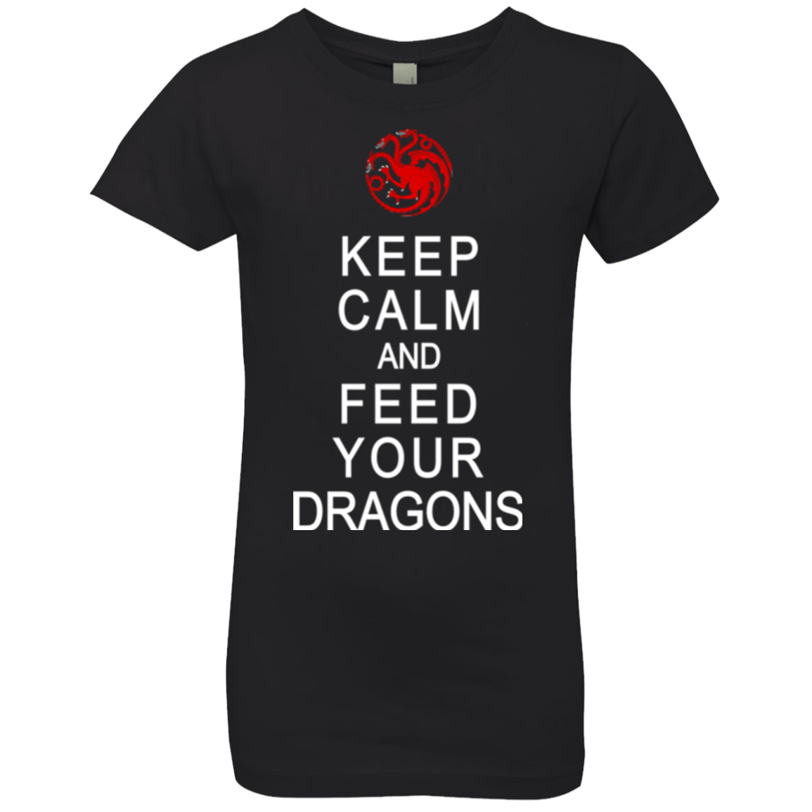 T-Shirts Black / YXS Feed dragons Girls Premium T-Shirt