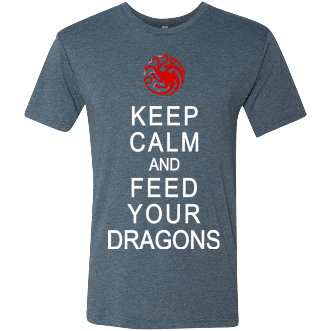 T-Shirts Indigo / Small Feed dragons Men's Triblend T-Shirt
