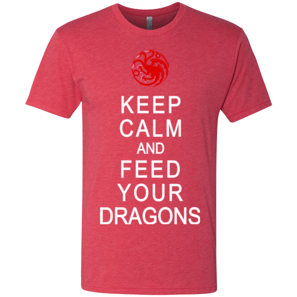 T-Shirts Vintage Red / Small Feed dragons Men's Triblend T-Shirt