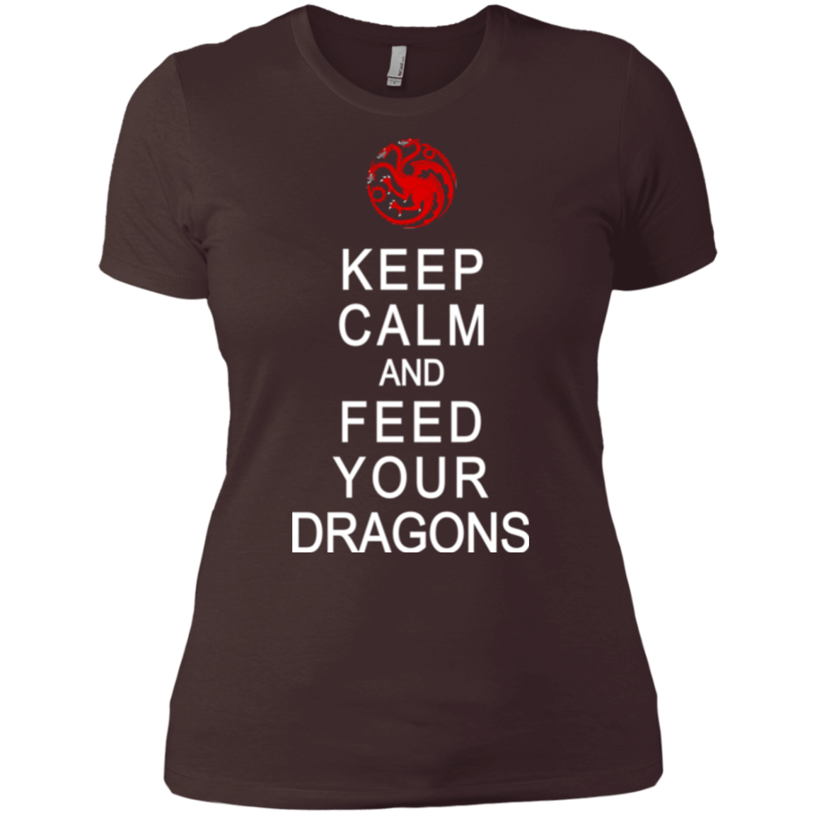 T-Shirts Dark Chocolate / X-Small Feed dragons Women's Premium T-Shirt
