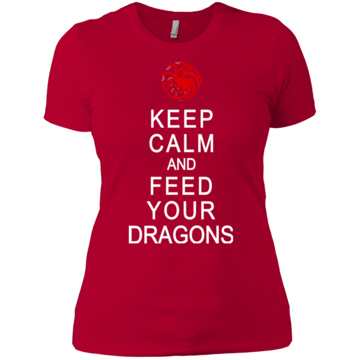 T-Shirts Red / X-Small Feed dragons Women's Premium T-Shirt