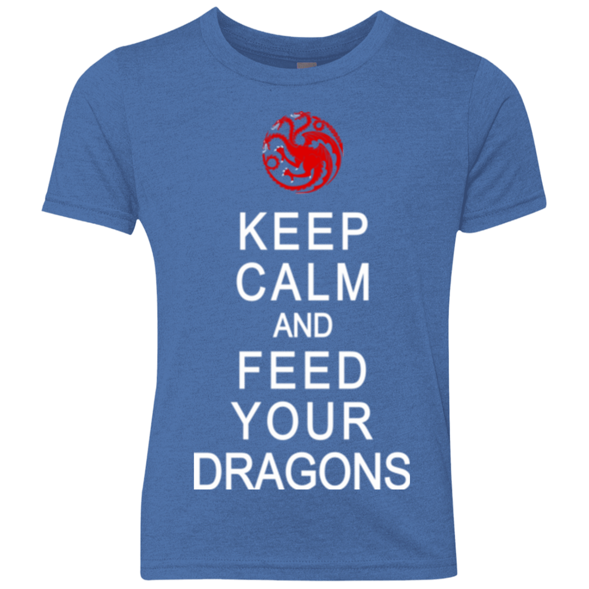 T-Shirts Vintage Royal / YXS Feed dragons Youth Triblend T-Shirt