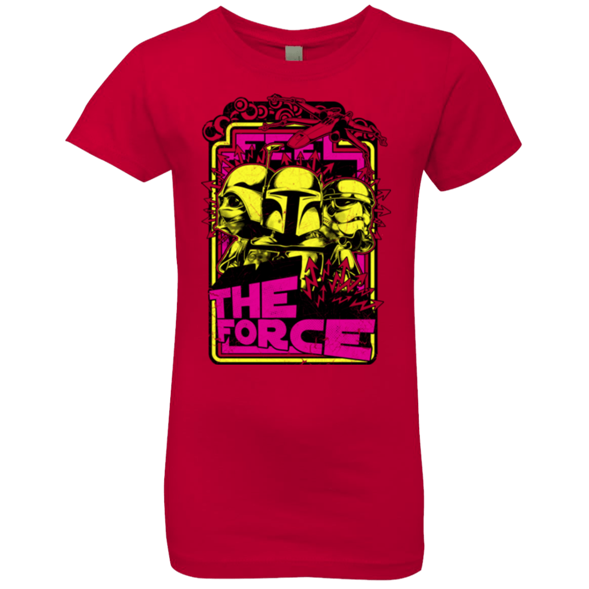 T-Shirts Red / YXS Feel The Force Girls Premium T-Shirt