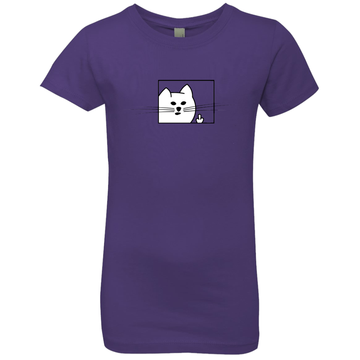 T-Shirts Purple Rush / YXS Feline Flip Girls Premium T-Shirt