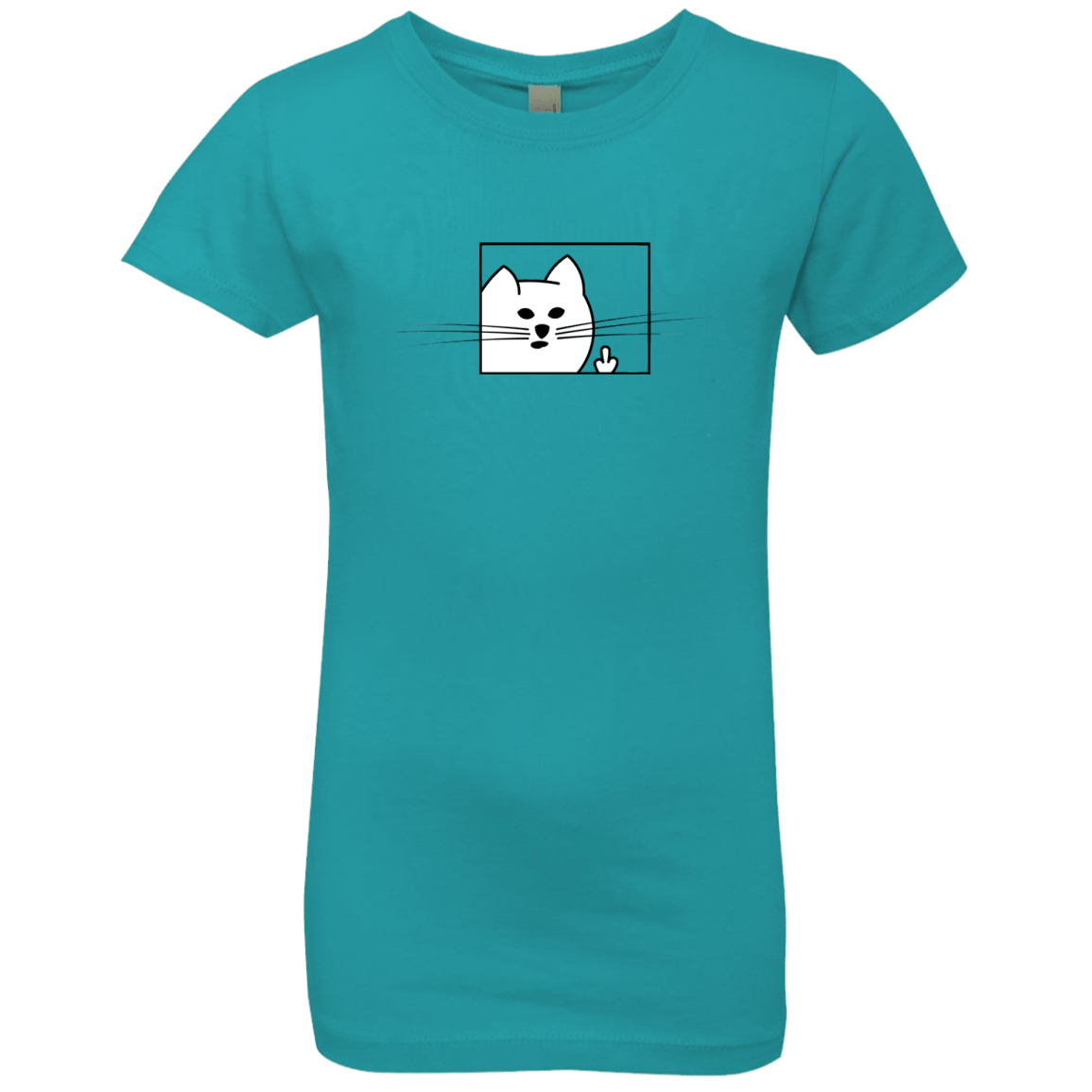 T-Shirts Tahiti Blue / YXS Feline Flip Girls Premium T-Shirt