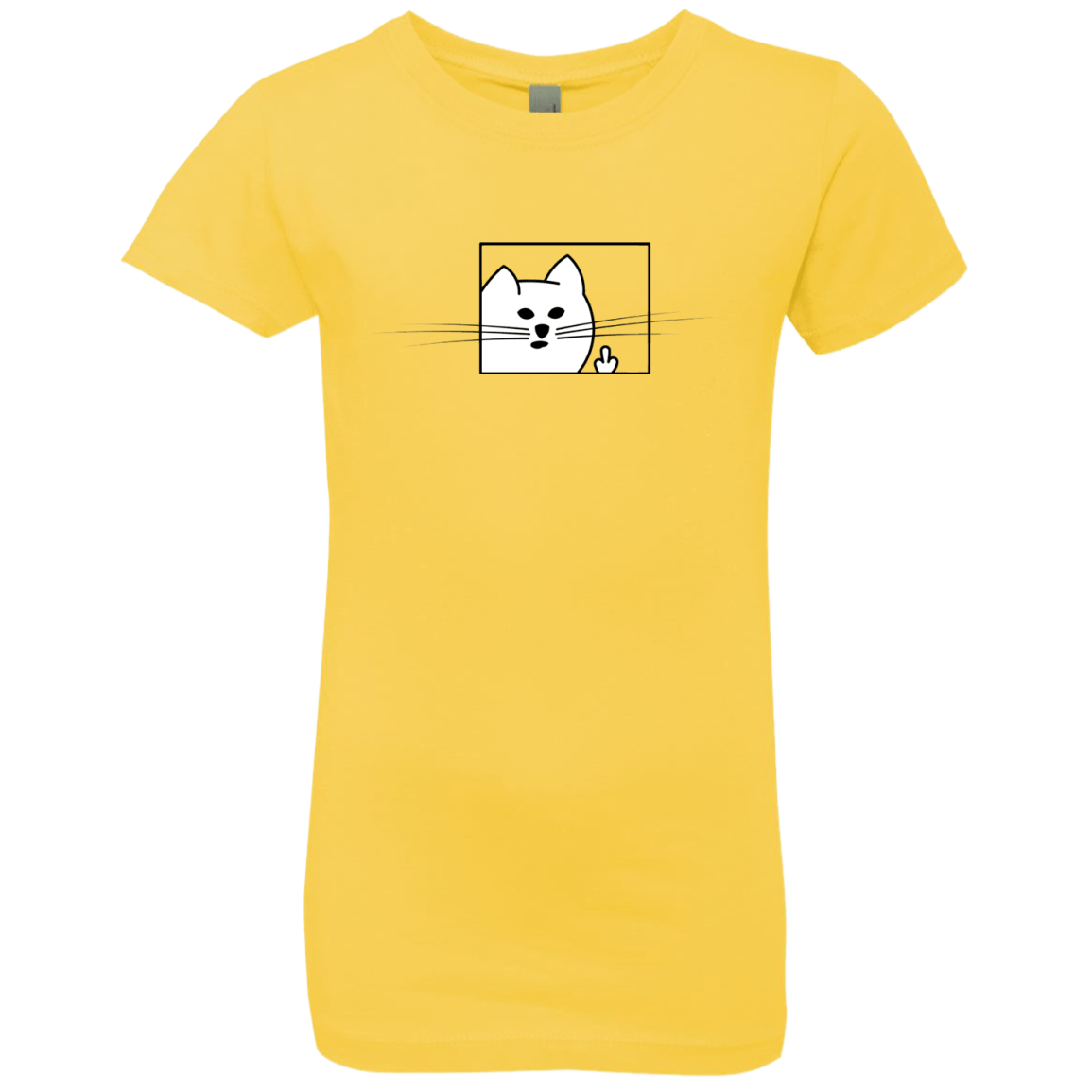 T-Shirts Vibrant Yellow / YXS Feline Flip Girls Premium T-Shirt