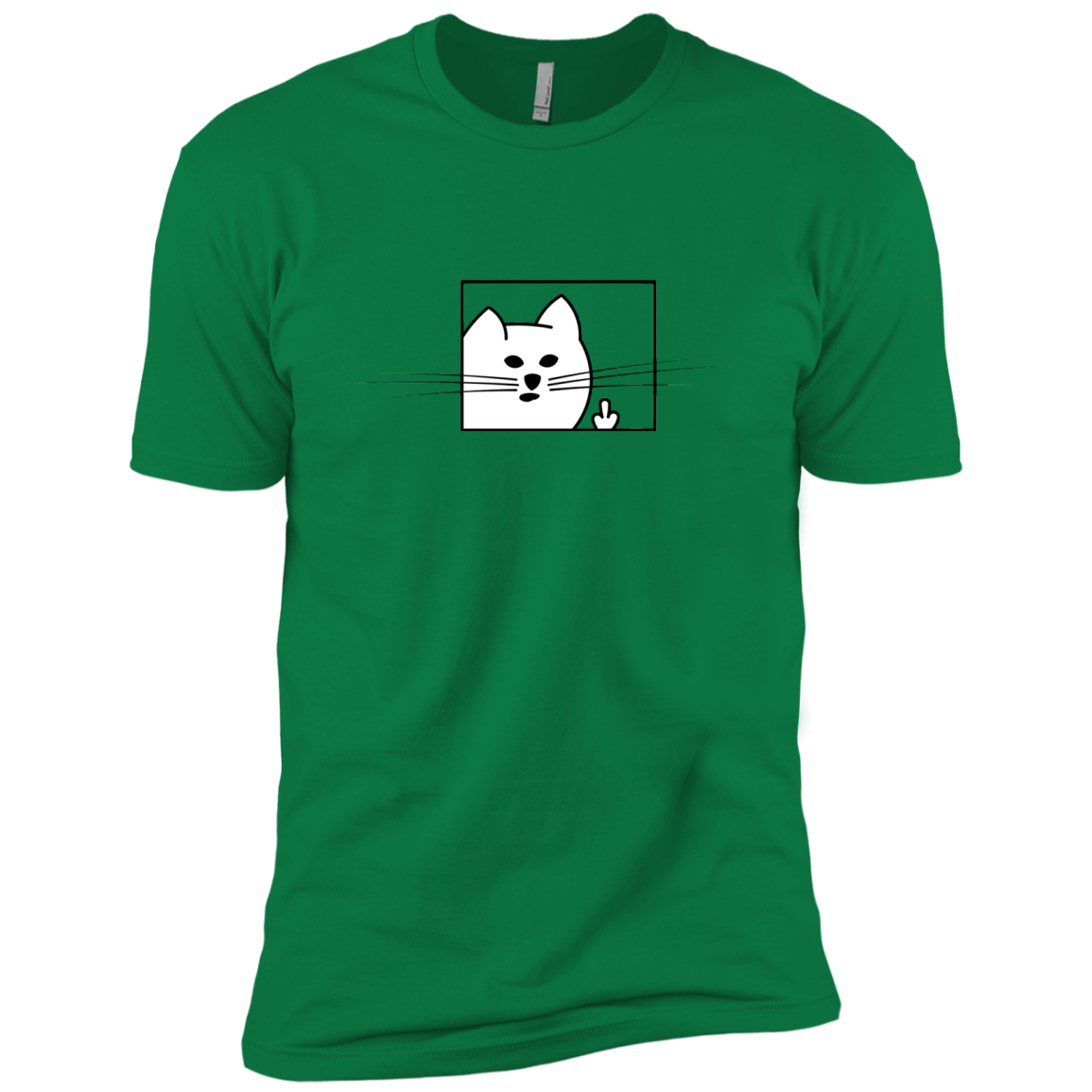 T-Shirts Kelly Green / X-Small Feline Flip Men's Premium T-Shirt
