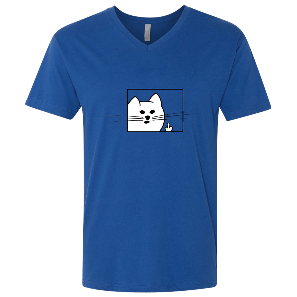 T-Shirts Royal / X-Small Feline Flip Men's Premium V-Neck