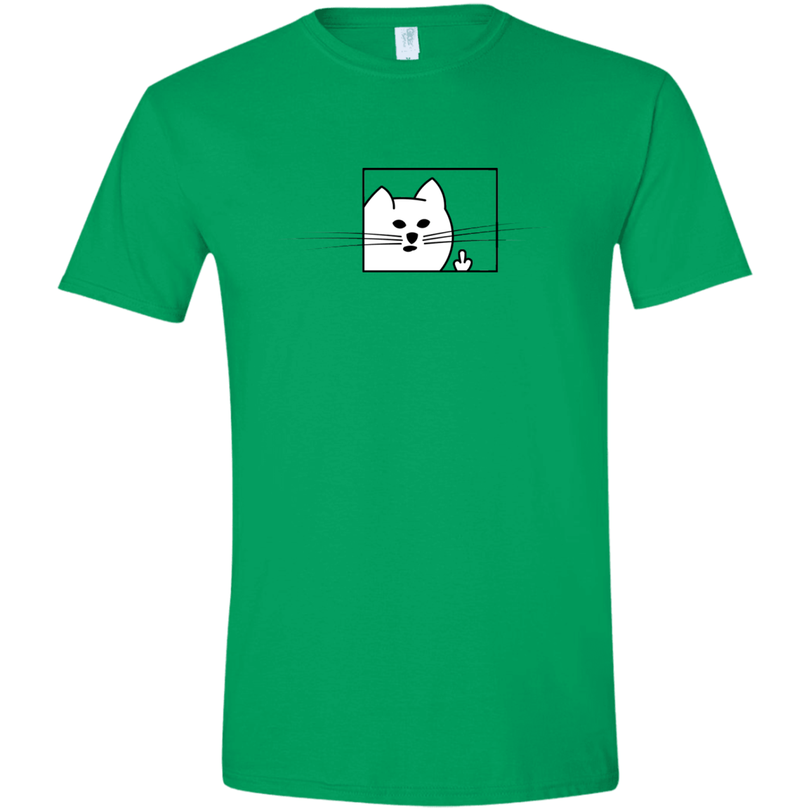 T-Shirts Irish Green / S Feline Flip Men's Semi-Fitted Softstyle