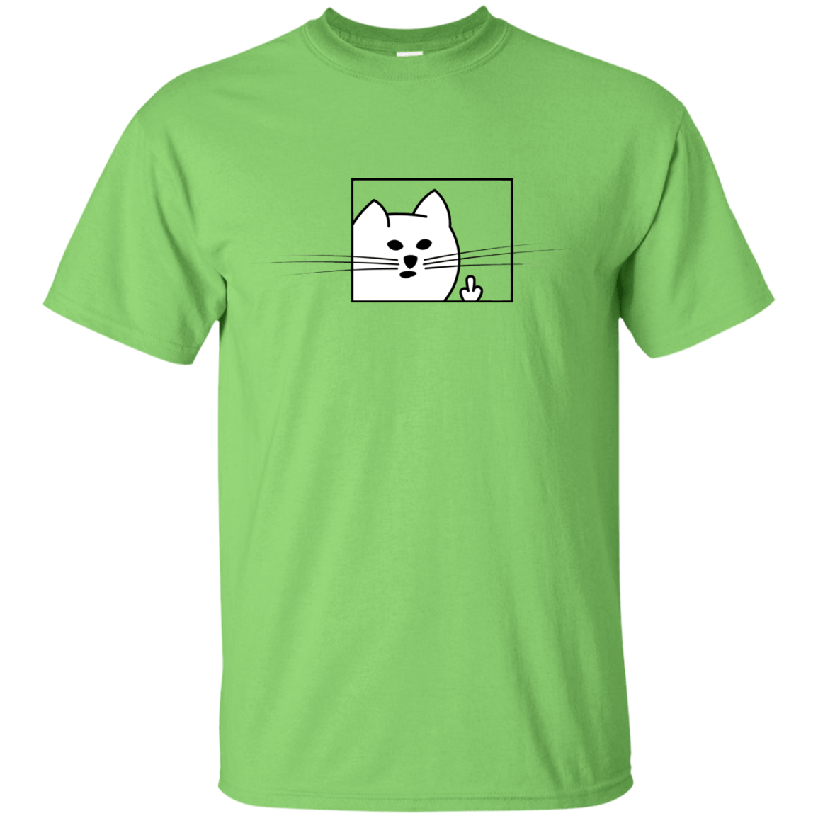 T-Shirts Lime / S Feline Flip T-Shirt