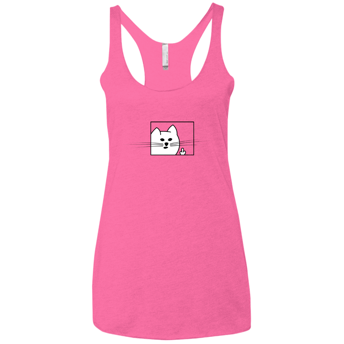T-Shirts Vintage Pink / X-Small Feline Flip Women's Triblend Racerback Tank