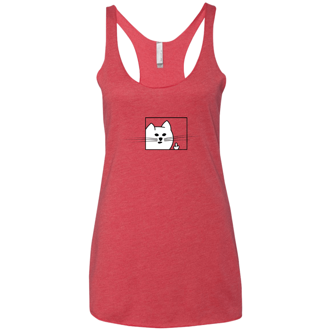 T-Shirts Vintage Red / X-Small Feline Flip Women's Triblend Racerback Tank