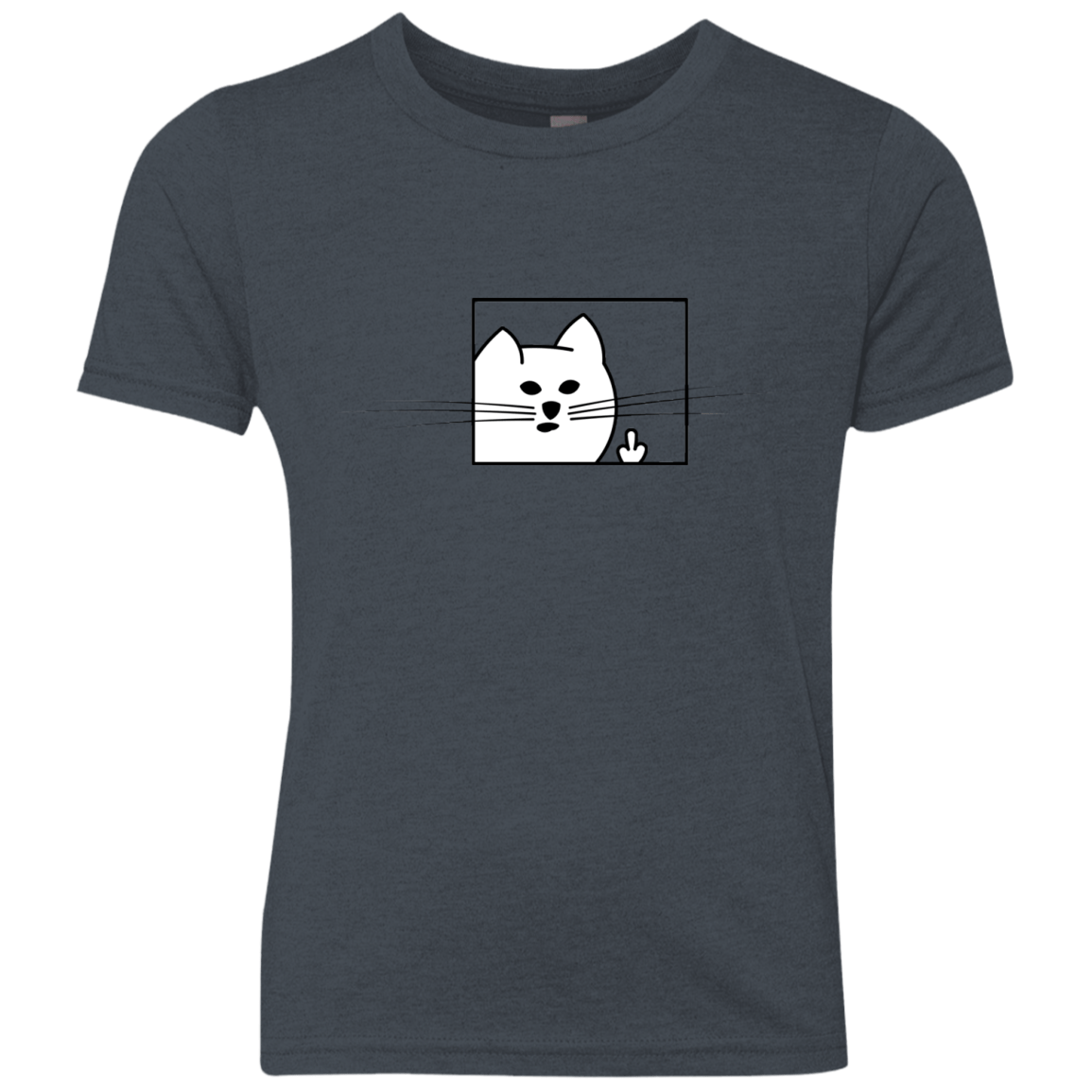 T-Shirts Vintage Navy / YXS Feline Flip Youth Triblend T-Shirt