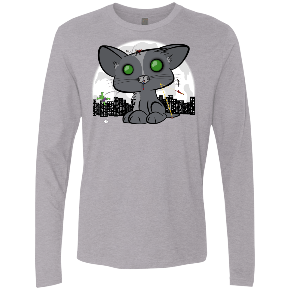 T-Shirts Heather Grey / Small Felinity War Men's Premium Long Sleeve