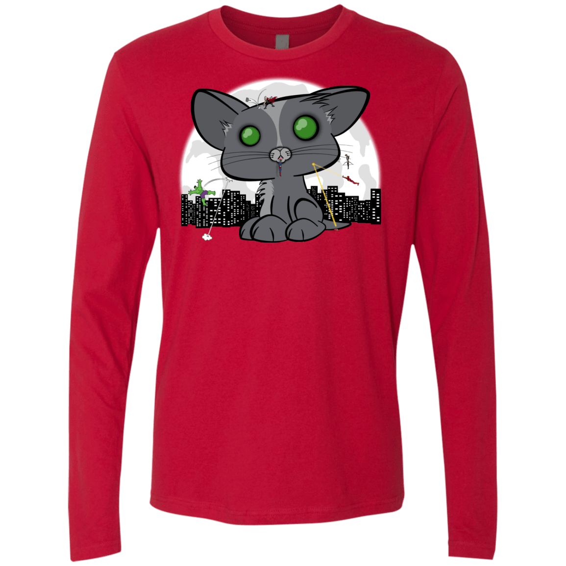 T-Shirts Red / Small Felinity War Men's Premium Long Sleeve