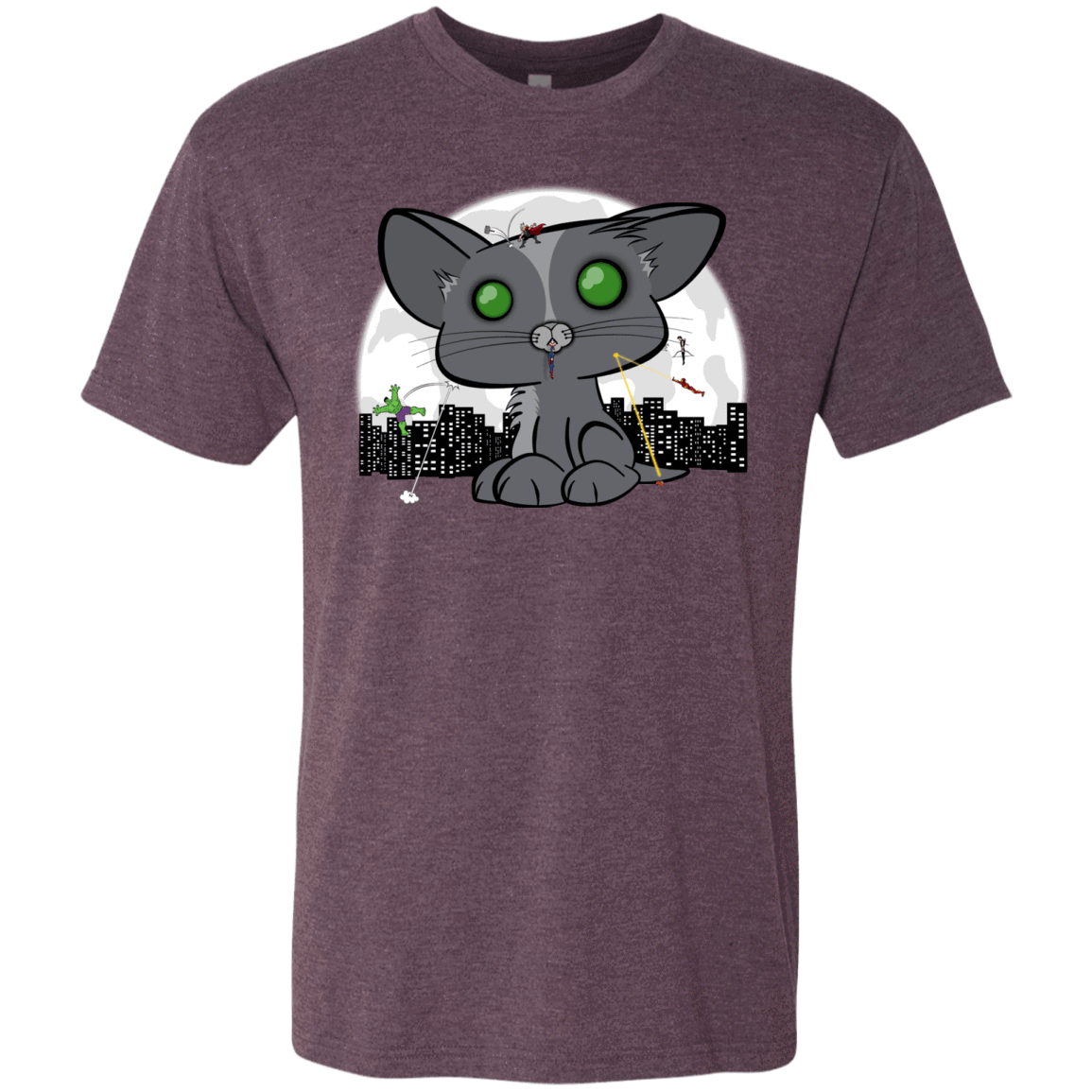 T-Shirts Vintage Purple / Small Felinity War Men's Triblend T-Shirt