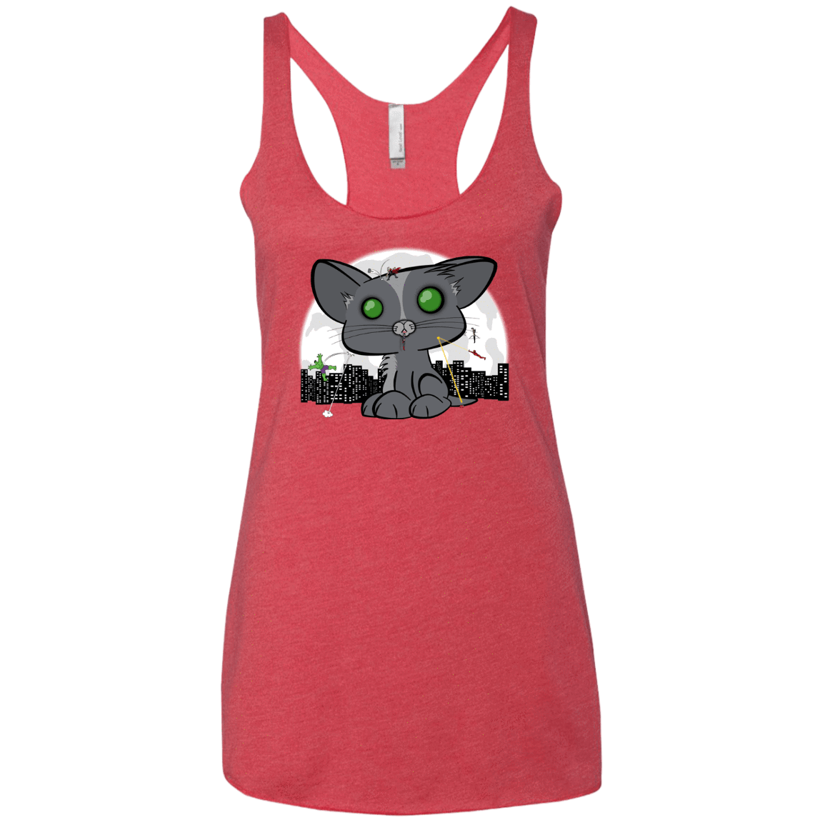 T-Shirts Vintage Red / X-Small Felinity War Women's Triblend Racerback Tank
