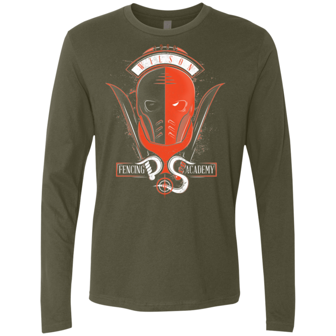 T-Shirts Military Green / Small Fencing Academy Men's Premium Long Sleeve