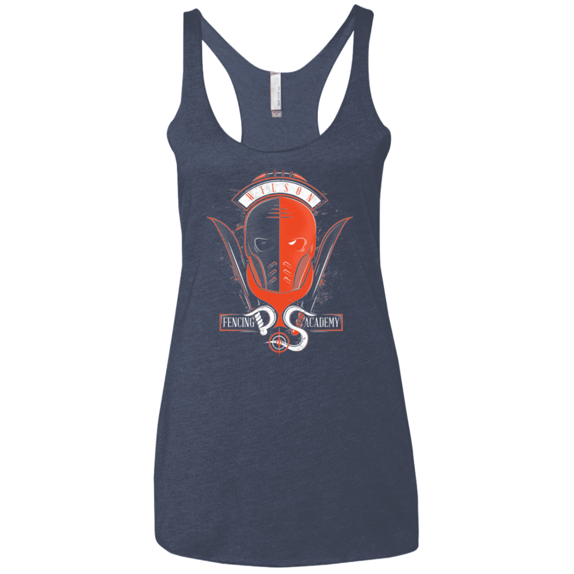 T-Shirts Vintage Navy / X-Small Fencing Academy Women's Triblend Racerback Tank