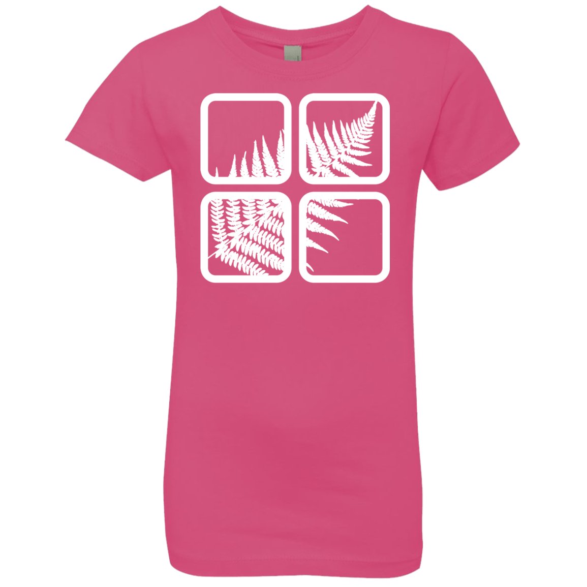 T-Shirts Hot Pink / YXS Fern Pane Girls Premium T-Shirt