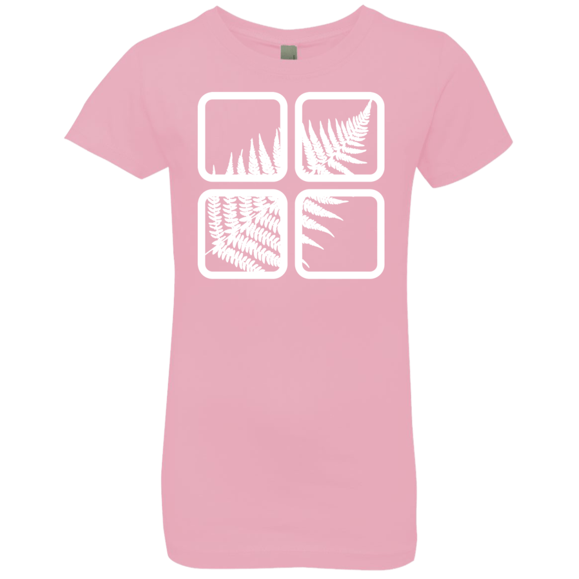 T-Shirts Light Pink / YXS Fern Pane Girls Premium T-Shirt