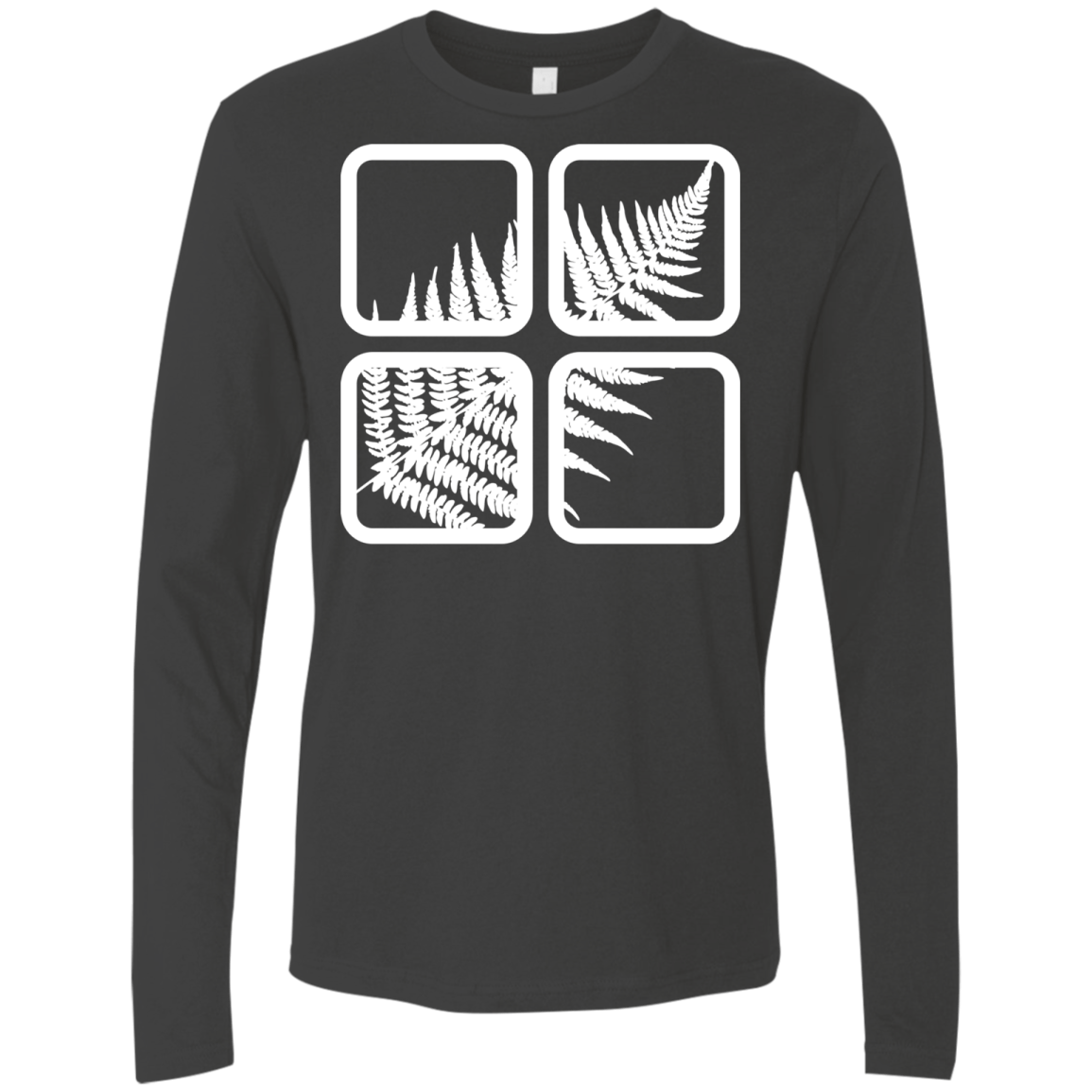 T-Shirts Heavy Metal / S Fern Pane Men's Premium Long Sleeve