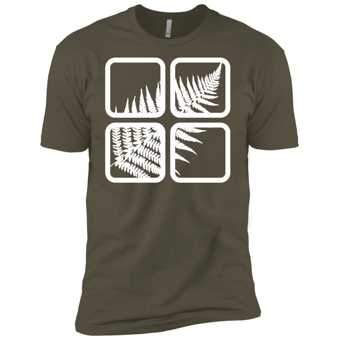 T-Shirts Military Green / X-Small Fern Pane Men's Premium T-Shirt