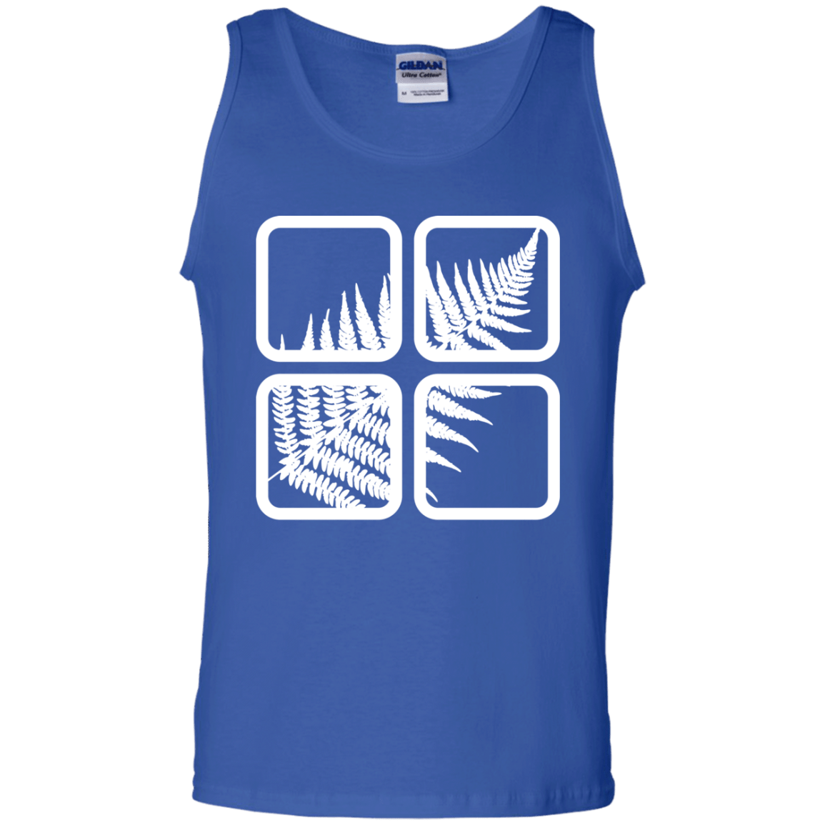 T-Shirts Royal / S Fern Pane Men's Tank Top