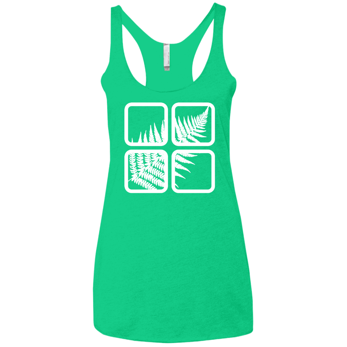T-Shirts Envy / X-Small Fern Pane Women's Triblend Racerback Tank