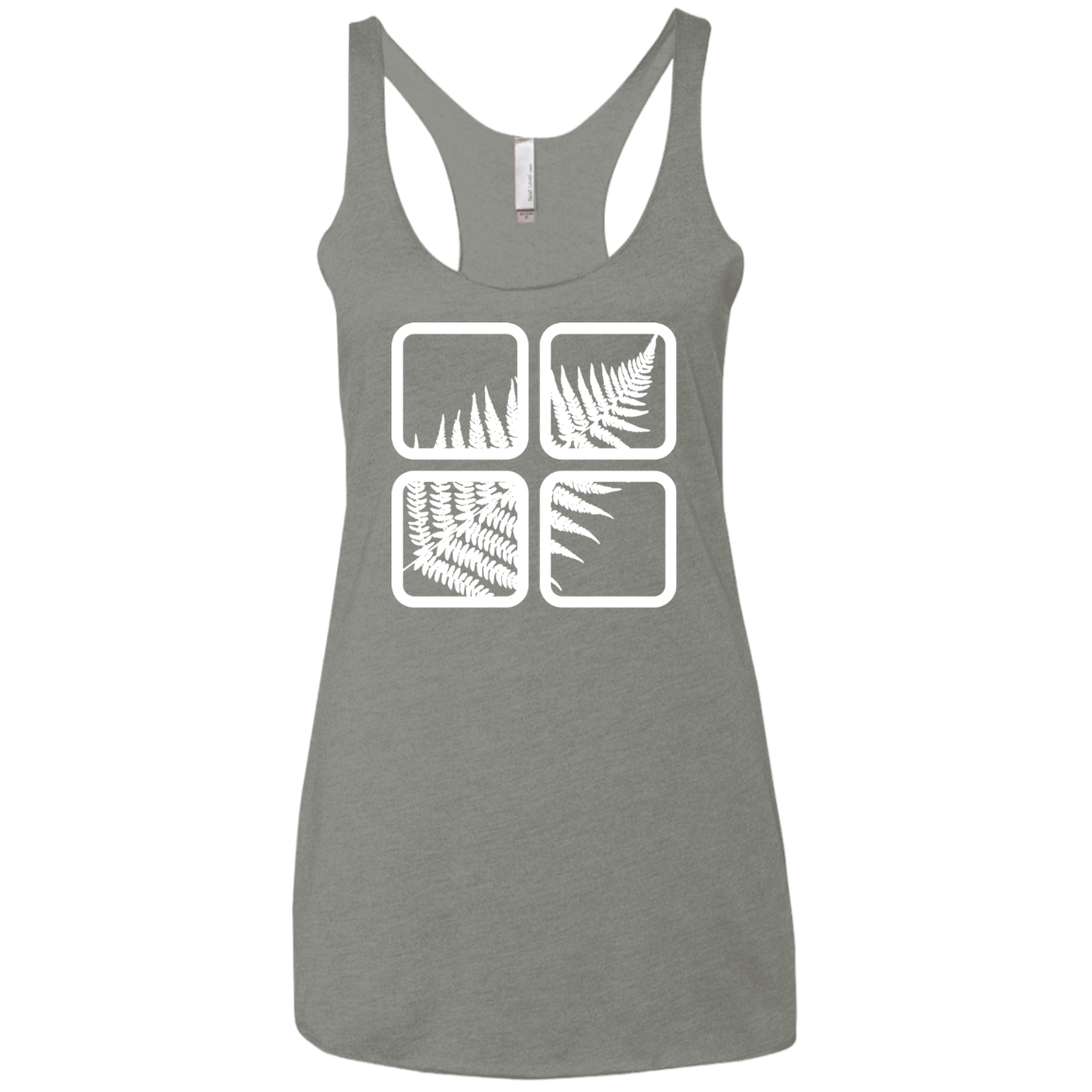 T-Shirts Venetian Grey / X-Small Fern Pane Women's Triblend Racerback Tank