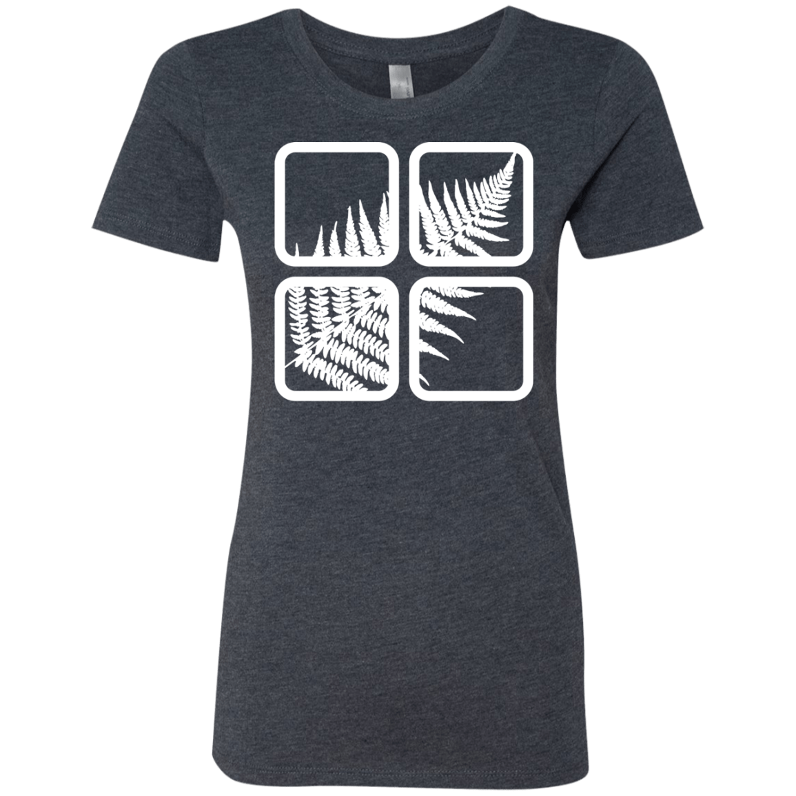 T-Shirts Vintage Navy / S Fern Pane Women's Triblend T-Shirt