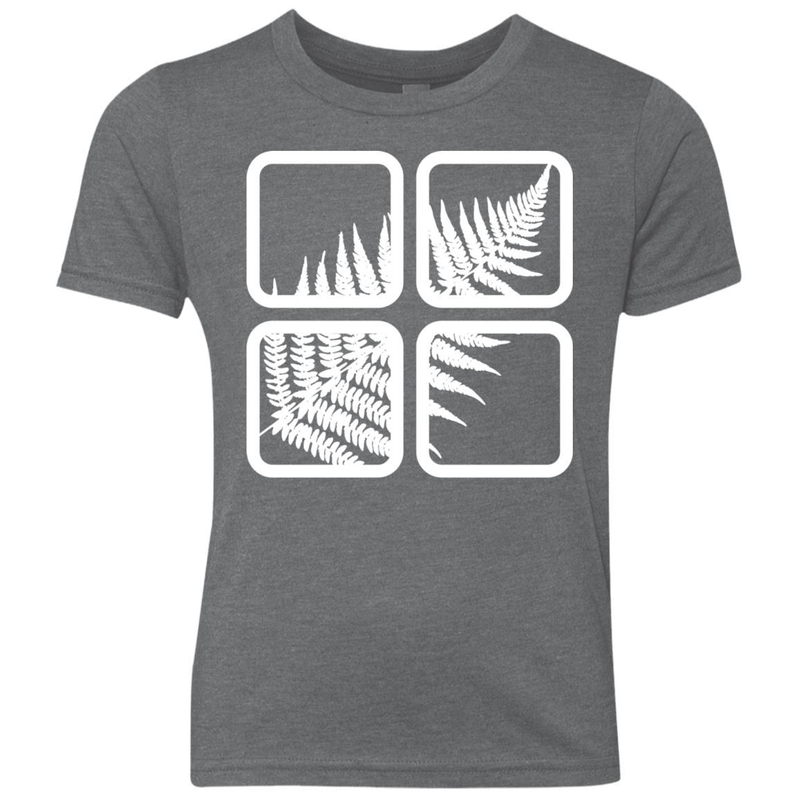 T-Shirts Premium Heather / YXS Fern Pane Youth Triblend T-Shirt