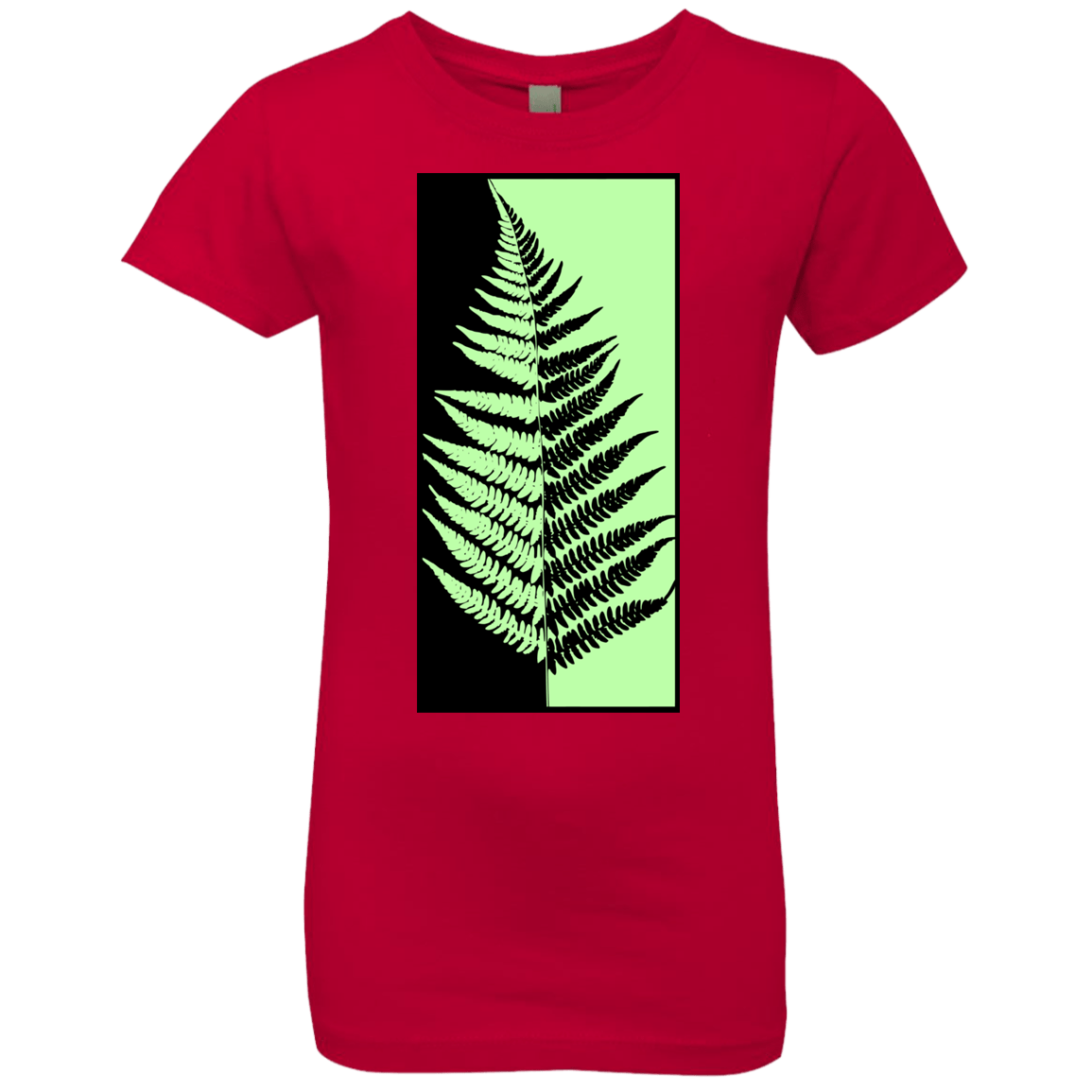 T-Shirts Red / YXS Fern Press Girls Premium T-Shirt