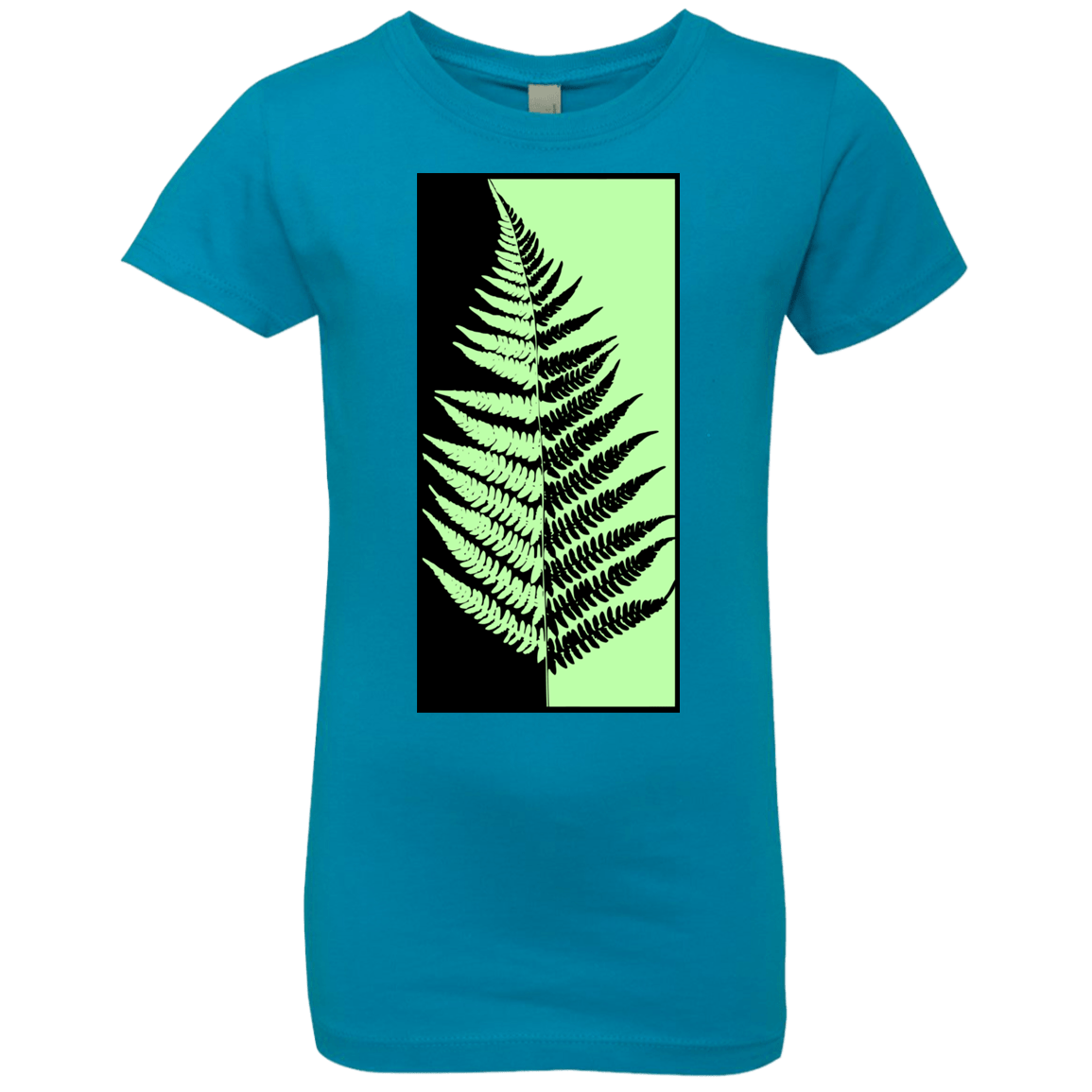 T-Shirts Turquoise / YXS Fern Press Girls Premium T-Shirt