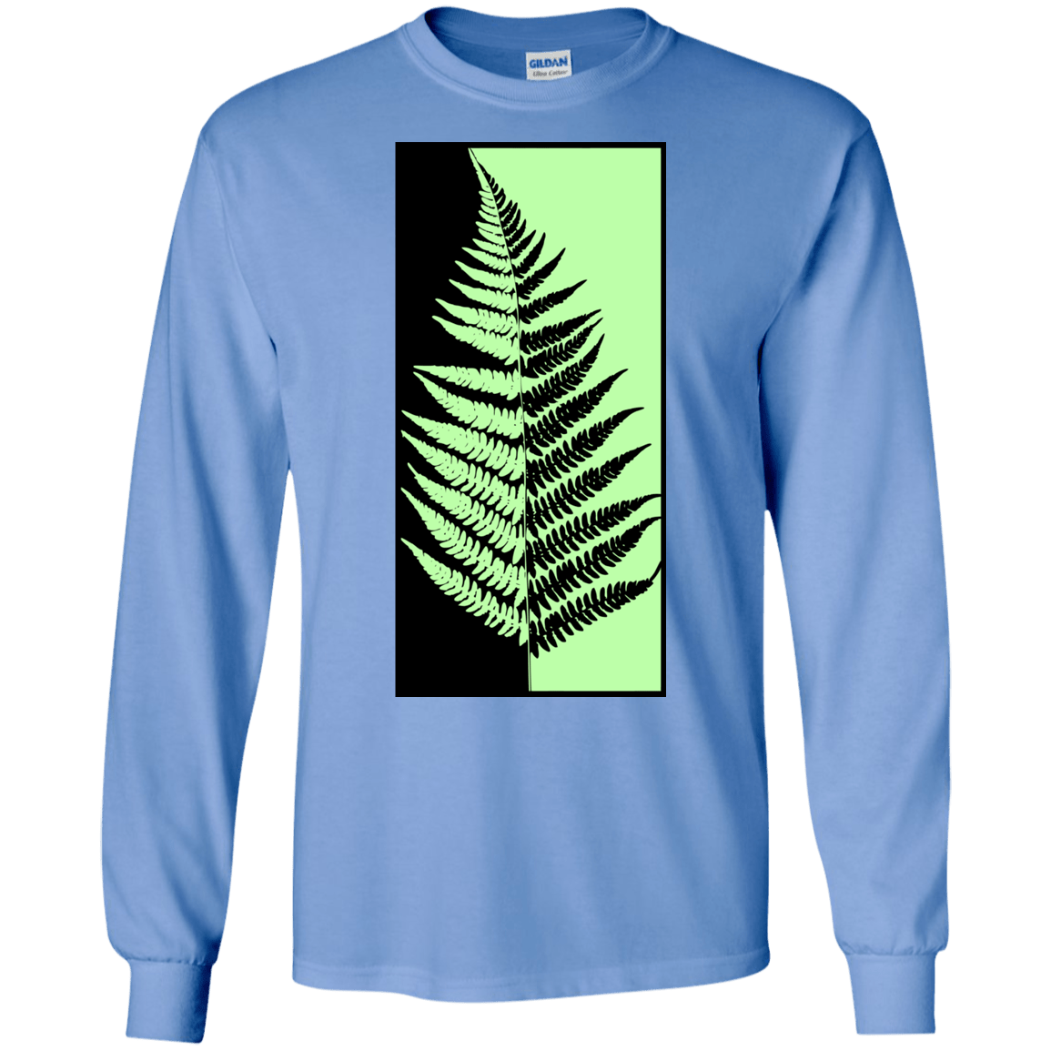 T-Shirts Carolina Blue / S Fern Press Men's Long Sleeve T-Shirt