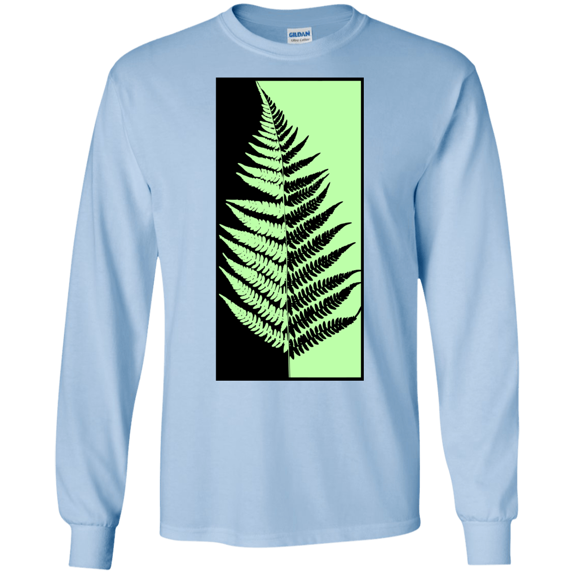 T-Shirts Light Blue / S Fern Press Men's Long Sleeve T-Shirt