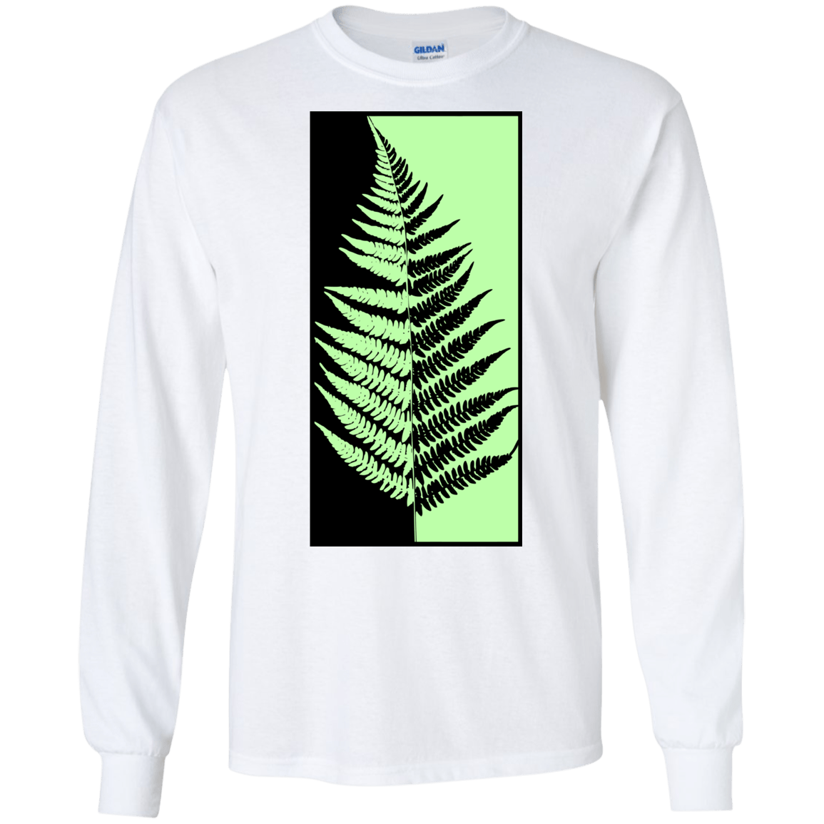 T-Shirts White / S Fern Press Men's Long Sleeve T-Shirt