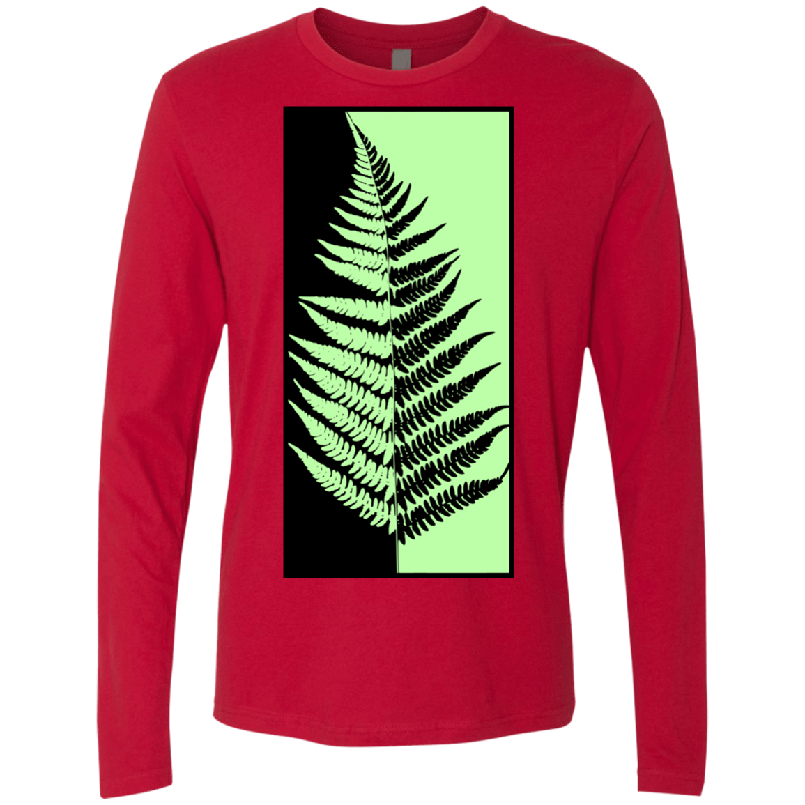 T-Shirts Red / S Fern Press Men's Premium Long Sleeve