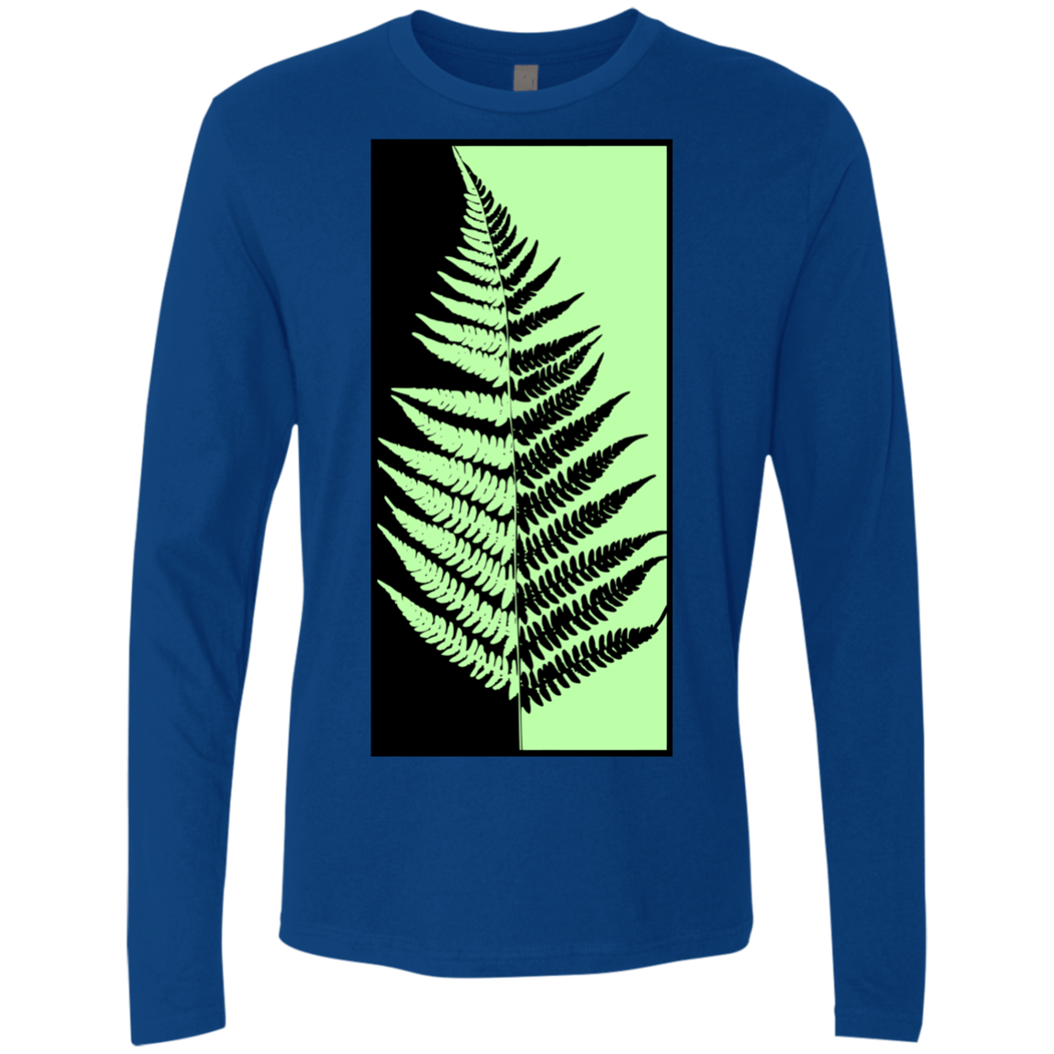 T-Shirts Royal / S Fern Press Men's Premium Long Sleeve