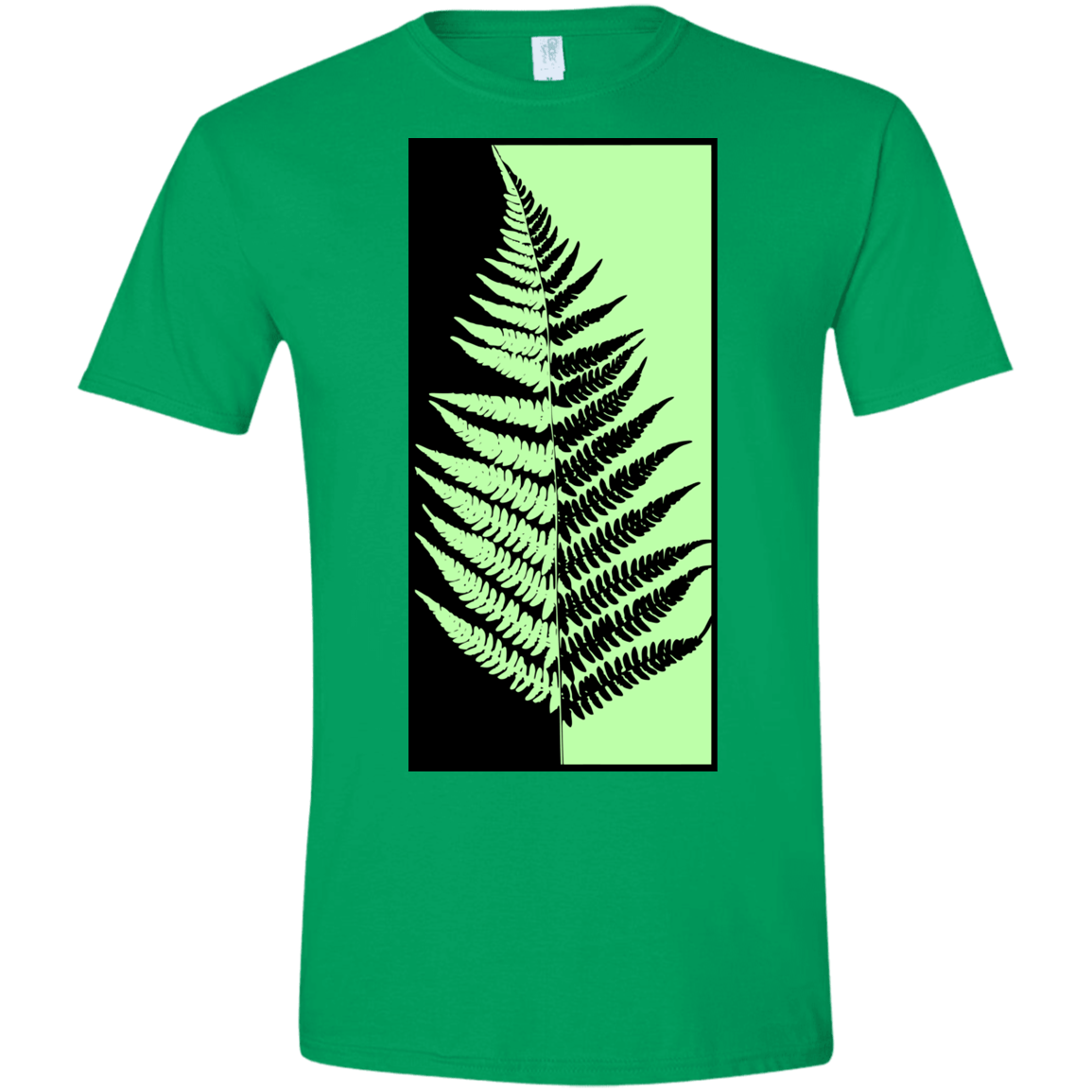 T-Shirts Irish Green / S Fern Press Men's Semi-Fitted Softstyle