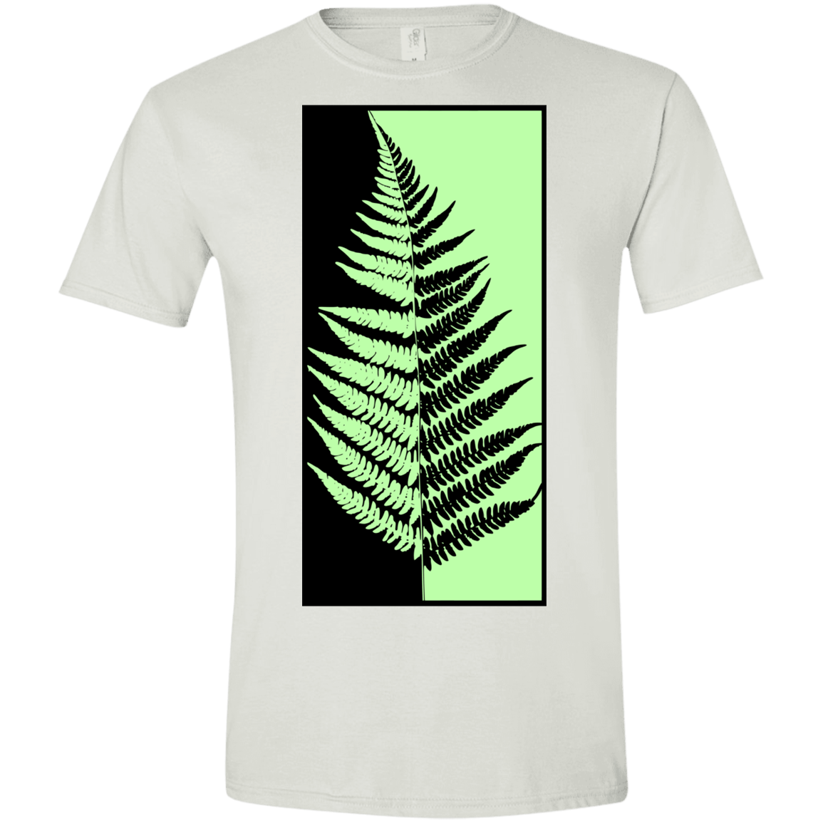 T-Shirts White / X-Small Fern Press Men's Semi-Fitted Softstyle