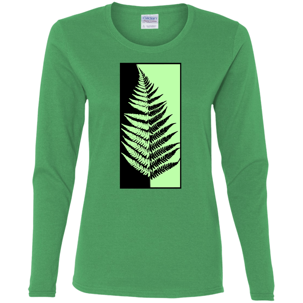 T-Shirts Irish Green / S Fern Press Women's Long Sleeve T-Shirt