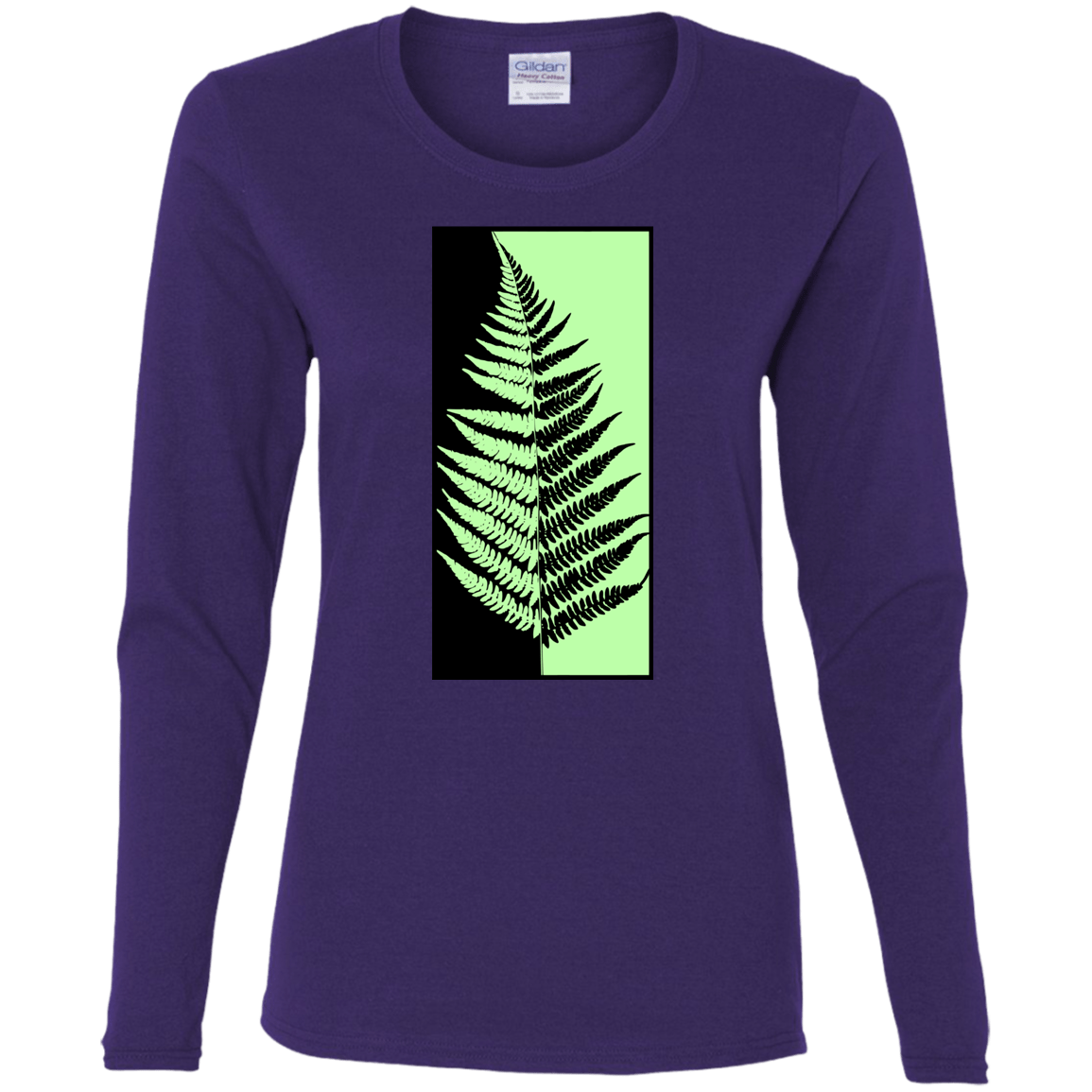 T-Shirts Purple / S Fern Press Women's Long Sleeve T-Shirt